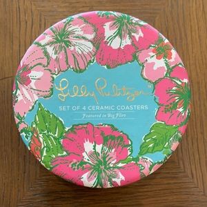 NWOT Lilly Pulitzer set of 4 ceramic coasters